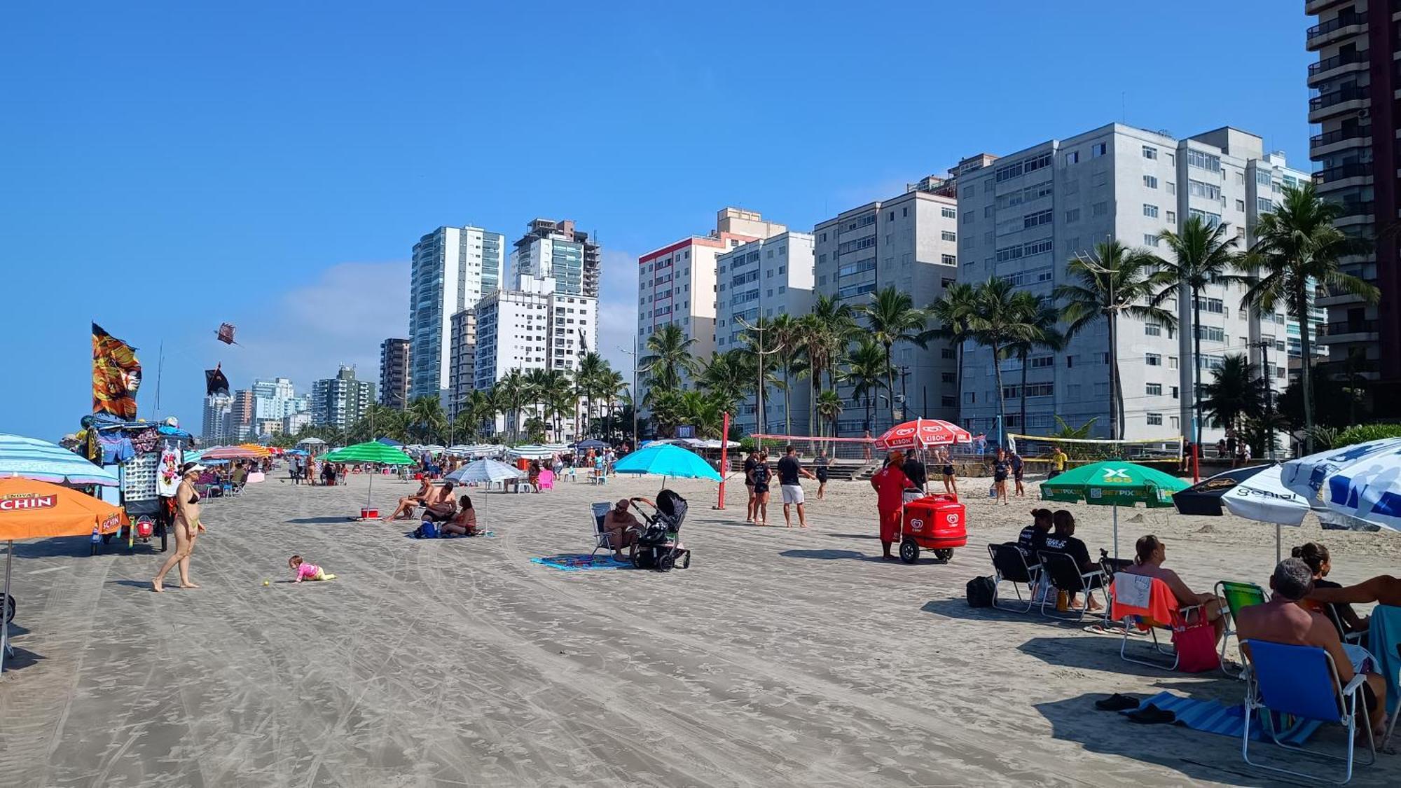 Apartamento Pe Na Areia Vila Caicara Praia Grande  Exteriör bild